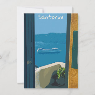 Santorini, Griechenland Kreuzfahrtkarte