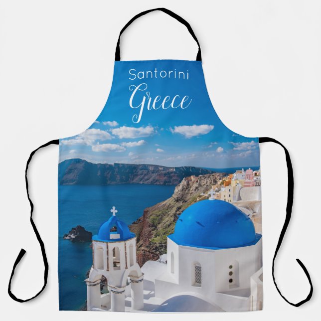 Santorini Griechenland Landschaftliche Küche Schür Schürze (Vorderseite)