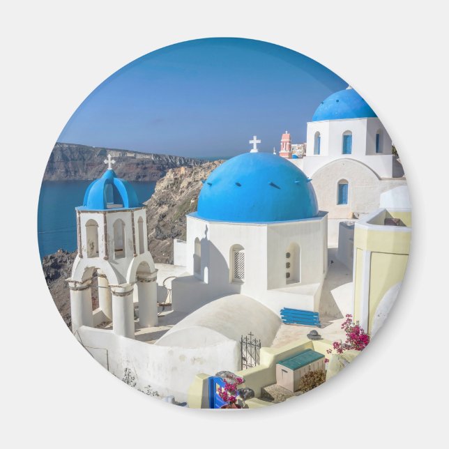 Santorini, Griechenland Magnet (Vorne)