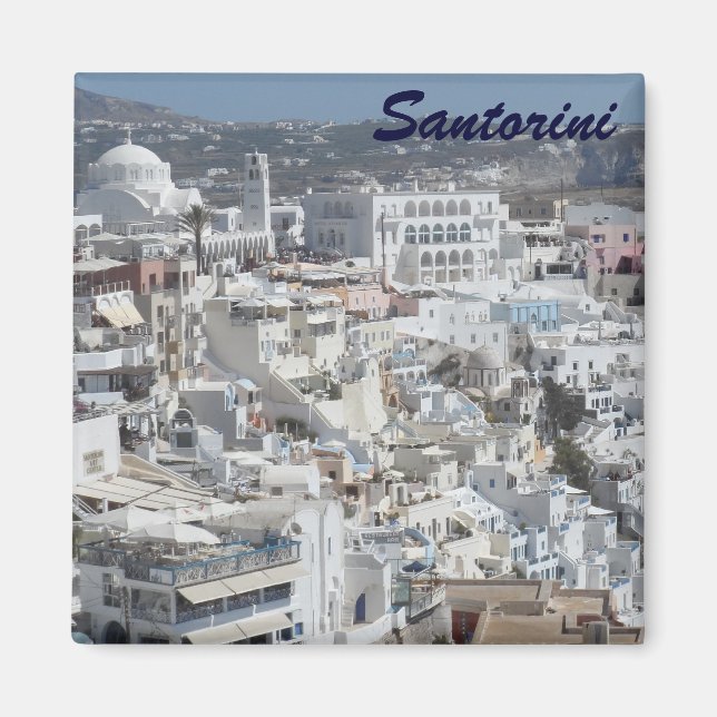 Santorini, Griechenland Magnet (Vorne)