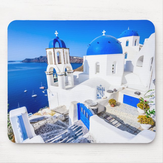 Santorini Griechenland Mousepad (Vorne)