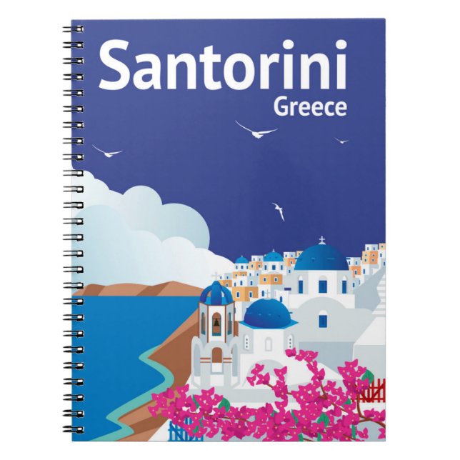 Santorini Griechenland Notizblock (Vorderseite)