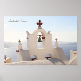 Santorini, Griechenland, Oia, Kirche, Fotografie Poster
