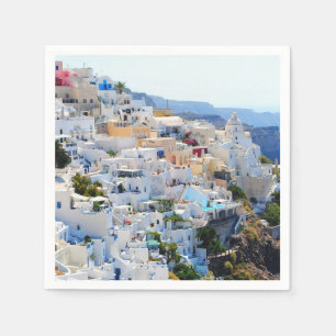 Santorini Griechenland Paper Napkins Serviette