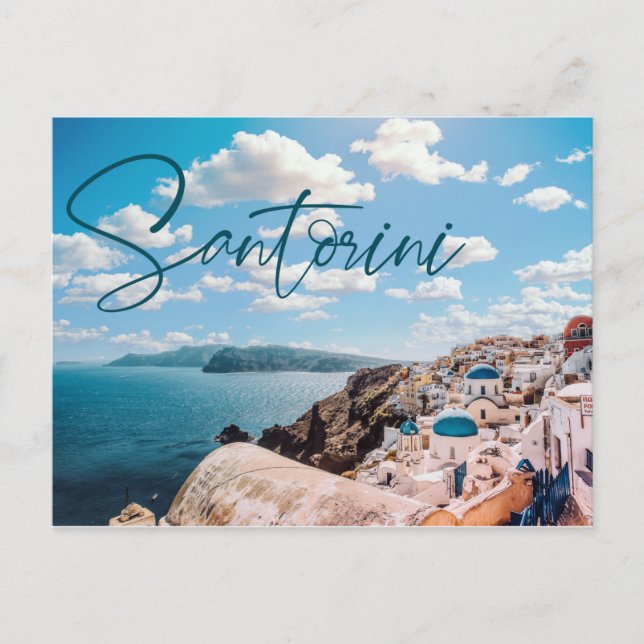 Santorini Griechenland Postcard Postkarte (Vorderseite)