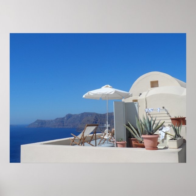 Santorini, Griechenland Poster (Vorne)