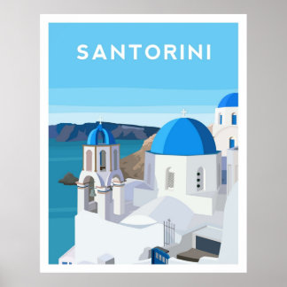 Santorini Griechenland Poster