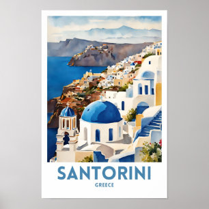 Santorini Griechenland Poster