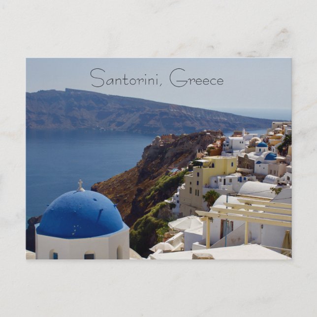 Santorini, Griechenland Postkarte (Vorderseite)