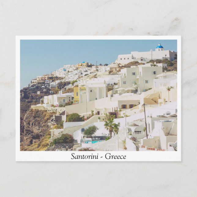 Santorini, Griechenland Postkarte (Vorderseite)