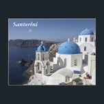 Santorini, Griechenland Postkarte<br><div class="desc">Kirchen in Santorin</div>