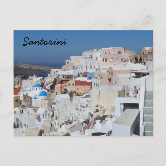 Santorini, Griechenland Postkarte (Vorderseite)
