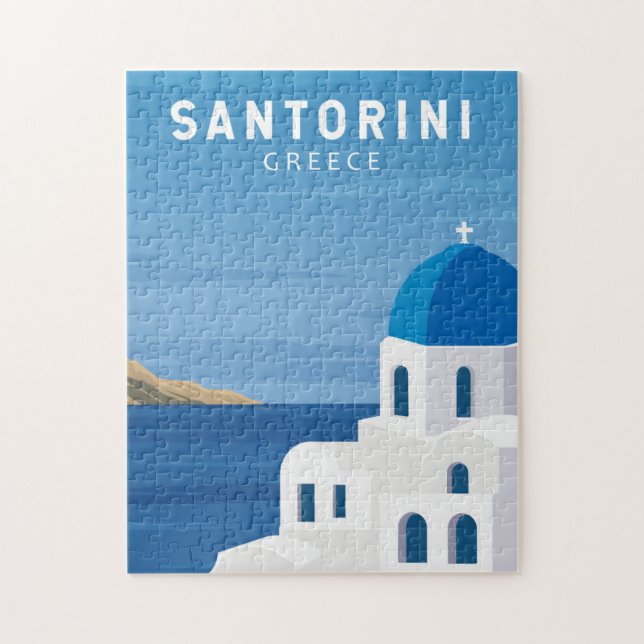 Santorini Griechenland Retro Vintag (Vertikal)