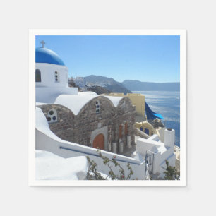 Santorini, Griechenland Serviette