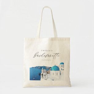 SANTORINI GRIECHENLAND Skyline Ziel Junggesellinne Tragetasche