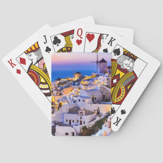 Santorini Griechenland Spielkarten (Rückseite)