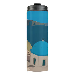 Santorini Griechenland Thermosbecher
