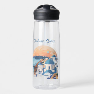 Santorini, Griechenland Trinkflasche