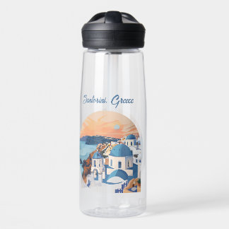 Santorini, Griechenland Trinkflasche