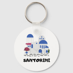 Santorini Griechenland Vintag Schlüsselanhänger