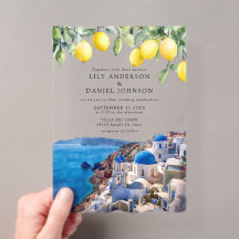 Santorini Griechenland Zitronen Hochzeit