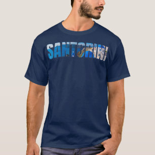 Santorini Griechische Insel Ägäisches Meer Grieche T-Shirt