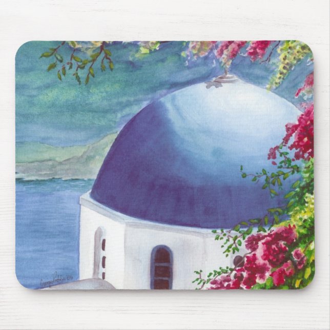 santorini Haube mousepad (Vorne)