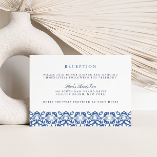 Santorini Hochzeitsempfang Karte Lapis