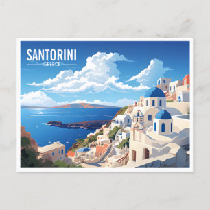 Santorini Insel Griechenland Reisen Postkarte