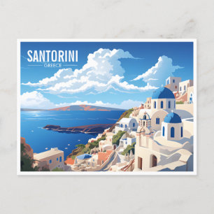 Santorini Insel Griechenland Reisen Postkarte