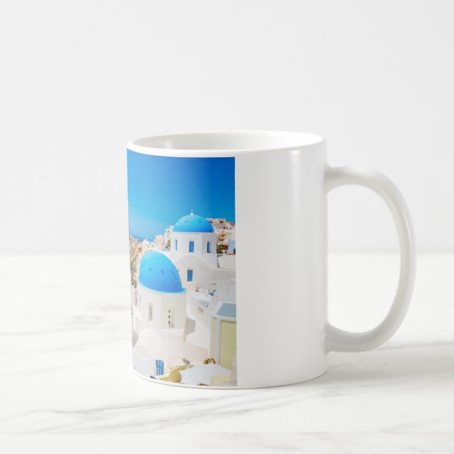 Santorini Insel - Kessel, Griechenland Kaffeetasse (Rechts)
