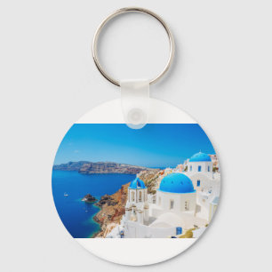 Santorini Insel - Kessel, Griechenland Schlüsselanhänger