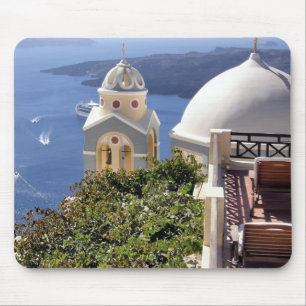 Santorini Insel Mousepad