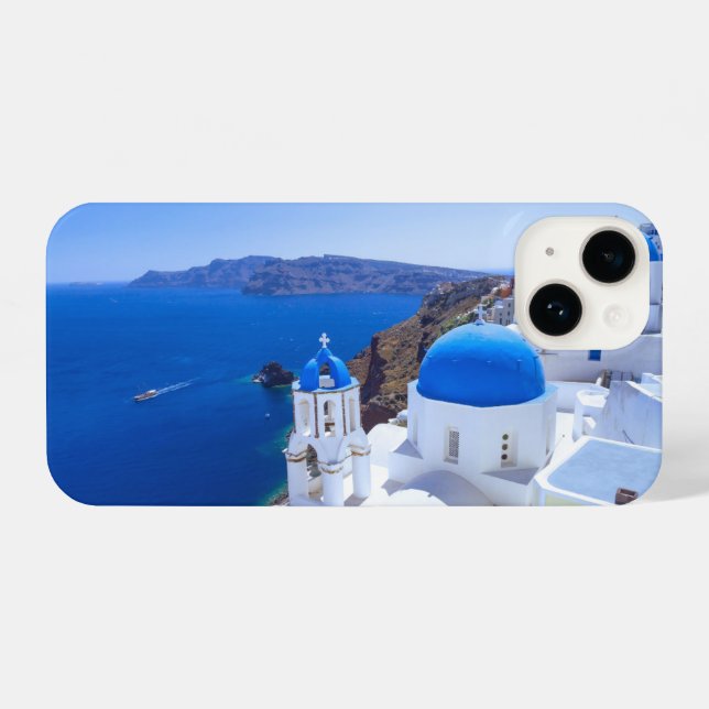 Santorini iPhone 14 Hülle (Rückseite (Horizontal))