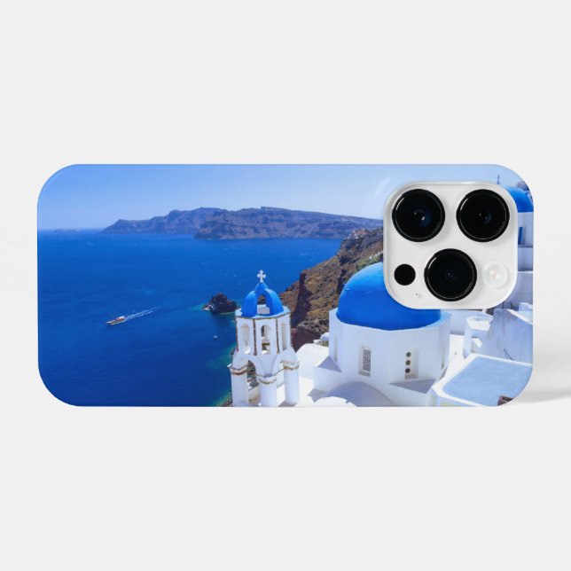Santorini iPhone 14 Pro Hülle (Rückseite (Horizontal))