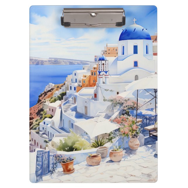 Santorini Klemmbrett (Vorderseite)