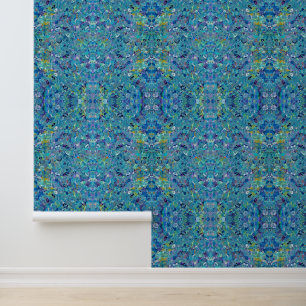 Santorini-Meerglas Abstrakt Tapete