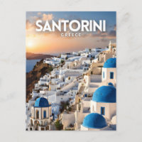 Santorini Nostalgic Retro Art Collection