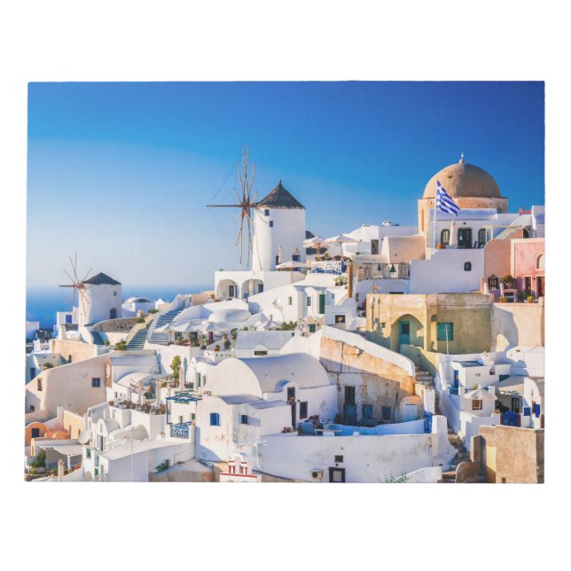 Santorini Notepad Notizblock (Vorderseite)