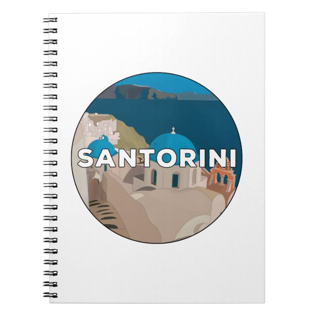 Santorini Notizblock (Vorderseite)