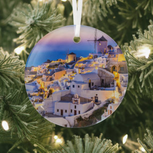 Santorini Ornament Aus Glas