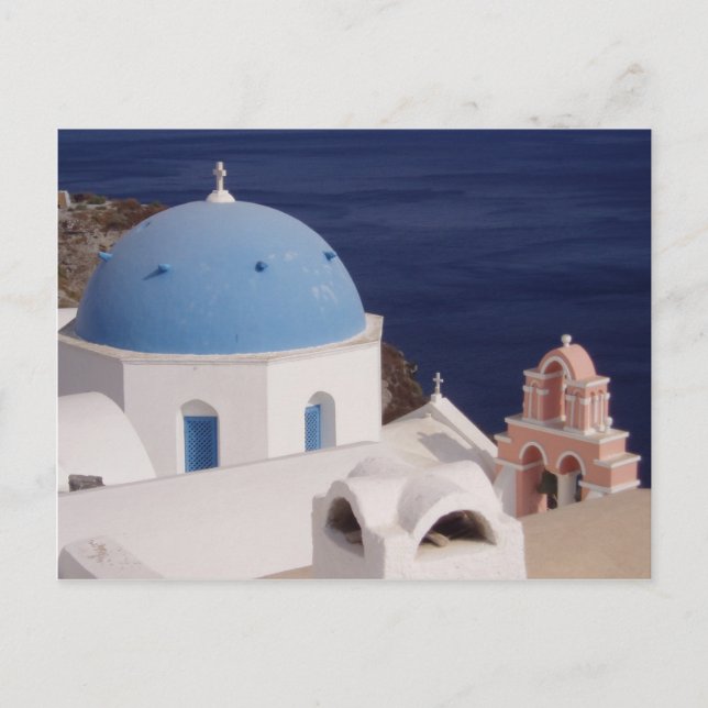 Santorini Postkarte (Vorderseite)