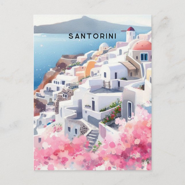 Santorini Postkarte (Vorderseite)