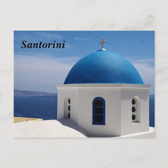 Santorini Postkarte (Vorderseite)