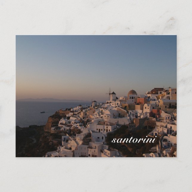 Santorini Postkarte (Vorderseite)