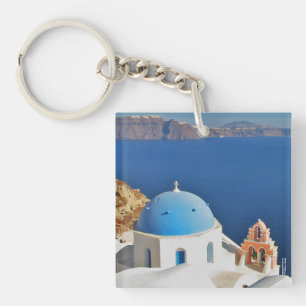Santorini-Schlüsselanhänger Schlüsselanhänger