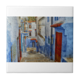 Santorini Schritte Fliese