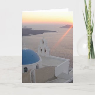 Santorini Sonnenuntergang Karte