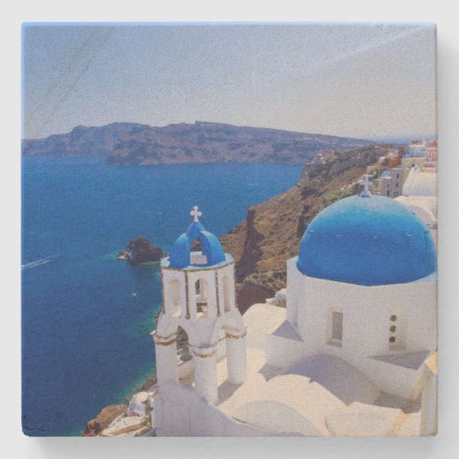 Santorini Steinuntersetzer (Vorderseite)
