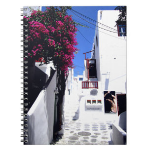 Santorini Straße Notizblock